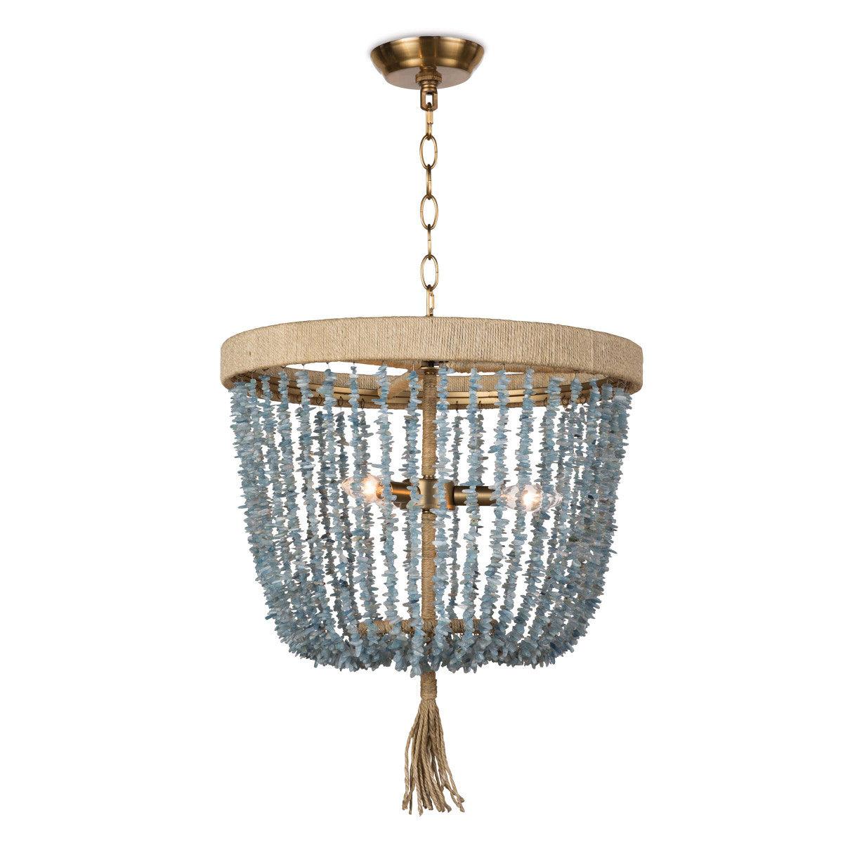Aqua Coastal Chandelier – Modern Statement Lighting Fixture