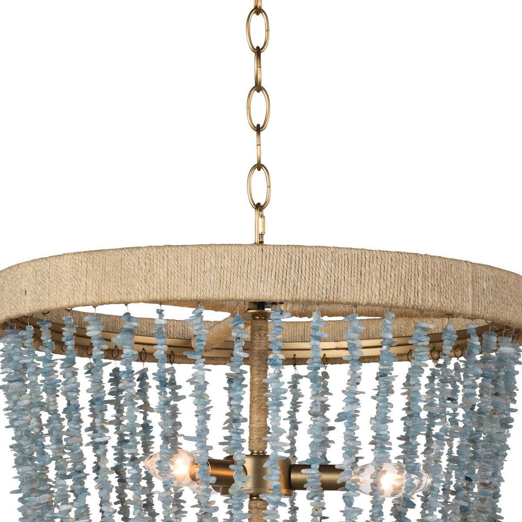 Aqua Coastal Chandelier – Modern Statement Lighting Fixture