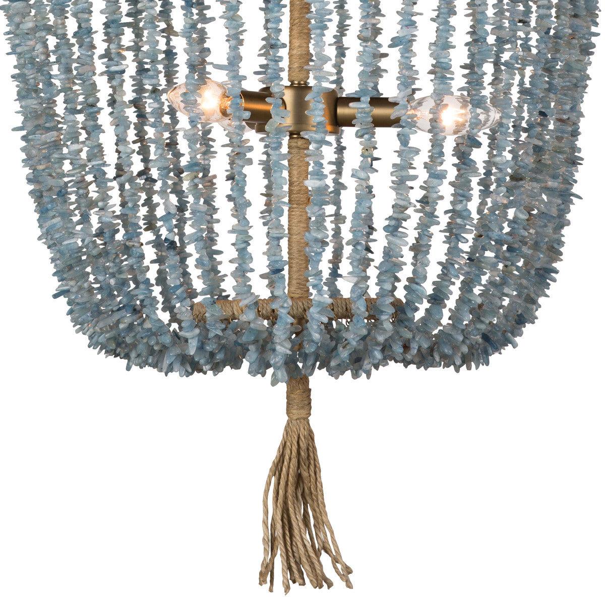 Aqua Coastal Chandelier – Modern Statement Lighting Fixture