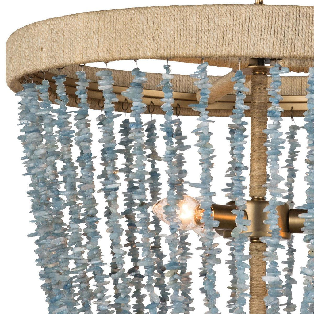 Aqua Coastal Chandelier – Modern Statement Lighting Fixture