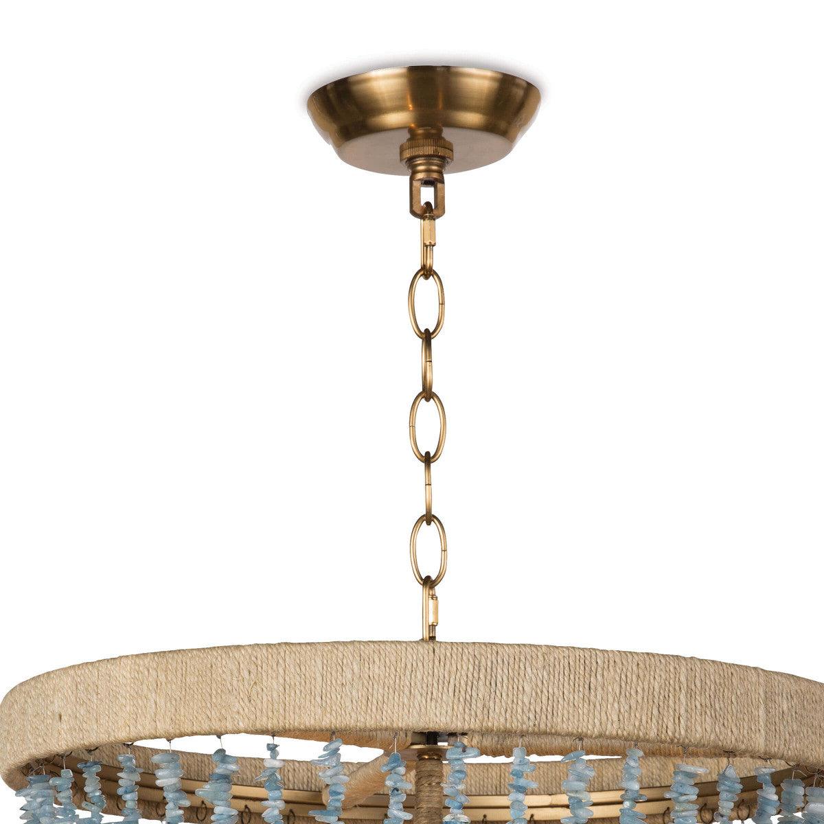 Aqua Coastal Chandelier – Modern Statement Lighting Fixture